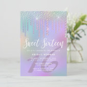 エレガントな少女 ダイヤモンドドリップ 紫のスイート16 招待状 (スタンド正面)