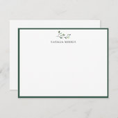 エレガントな島の海の枝 ノートカード (正面/裏面)