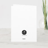 エレガントな幾何学模様のハート 3D ラブ グリーティング カード (裏面)