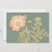 エレガントな庭師の60歳誕生日 ヴィンテージ・ローズ 招待状 (裏面)