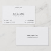 エレガントな弁護士はIIをきれいにします 名刺 (正面/裏面)