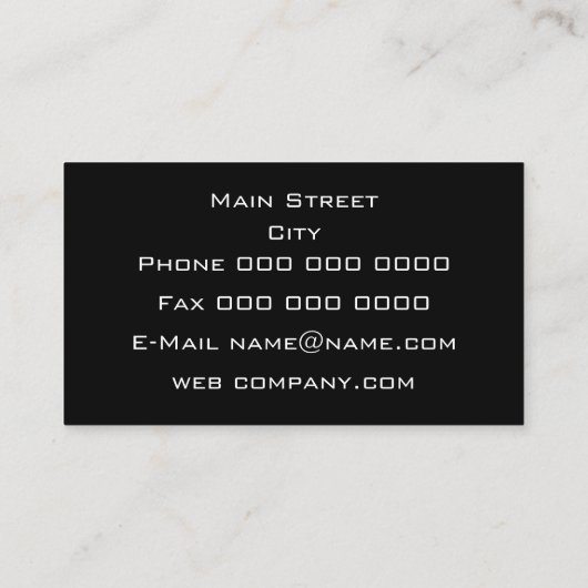 エレガントな弁護士 名刺 (裏面)