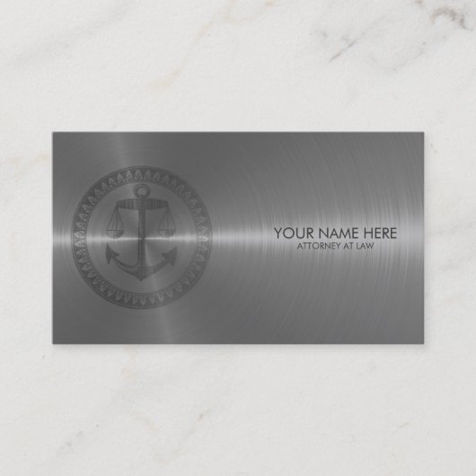 エレガントな弁護士/弁護士/法的名刺 名刺 (正面)