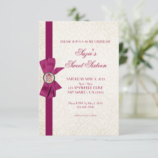 エレガントな弓 招待状 (スタンド正面)