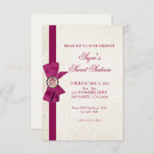 エレガントな弓 招待状 (正面/裏面)