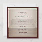 エレガントな引っ越し祝いパーティーのパーティーのニュートラルのラウンジ 招待状 (裏面)