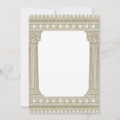 エレガントな引退パーティー カラム付き 招待状 (裏面)