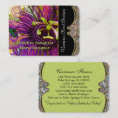 エレガントな情熱の花のプロフェッショナルの花屋 名刺 (正面/裏面)