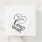 エレガントな愛は甘いカリグラフィーハート フェイバータグ (インサイチュ)