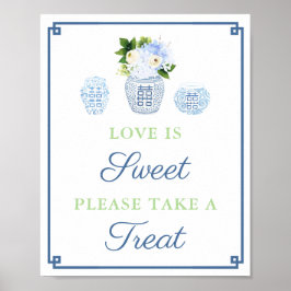 エレガントな愛は甘い テイク ア トリート ウェディング シャワー ポスター