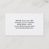 エレガントな愛ハート 名刺 (裏面)