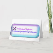 エレガントな感謝のガーデンフロックスカード サンキューカード (裏面)