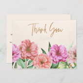 エレガントな感謝のポストカード ポストカード (正面/裏面)