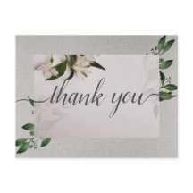 エレガントな感謝のポストカード