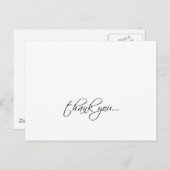 エレガントな感謝のポストカード（横向き） ポストカード (正面/裏面)