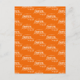 エレガントな感謝の秋のオレンジ ポストカード