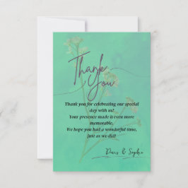 エレガントな感謝カード サンキューカード