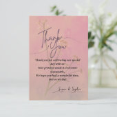 エレガントな感謝カード サンキューカード (スタンド正面)