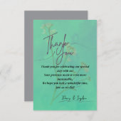 エレガントな感謝カード サンキューカード (正面/裏面)