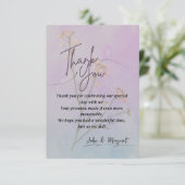 エレガントな感謝カード サンキューカード (スタンド正面)