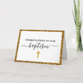 エレガントな成人洗礼 カード (正面)