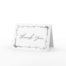 エレガントな手描きのリボン ドゥードル シックなブライズシャワー