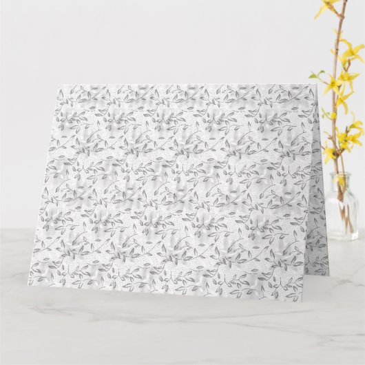 エレガントな手描き植物画 カード (黄色い花)