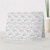 エレガントな手描き植物画 カード (裏面)