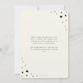 エレガントな手書きスクリプト バレンタインデー フラット フォト カード (裏面)