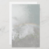 エレガントな手紙のペーパー文房具の虹の滝 便箋 (正面/裏面)