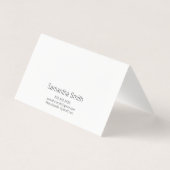 エレガントな折られたNotecards 名刺 (裏面)