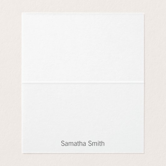 エレガントな折られたNotecards 名刺 (内部フラット)