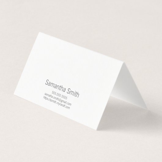 エレガントな折られたNotecards 名刺 (裏面)