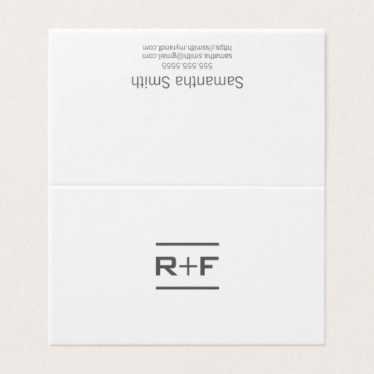 エレガントな折られたNotecards 名刺 (外部フラット)