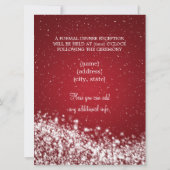 エレガントな披露宴 スパーキングウェーブレッド 招待状 (裏面)