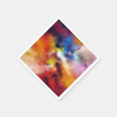 エレガントな抽象アートテンプレート 現代的なカラフル スタンダードカクテルナプキン (角)