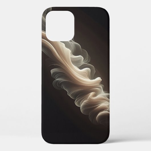 エレガントな抽象シルク フロー 携帯ケース - ミニマル Case-Mate iPhoneケース (裏面)
