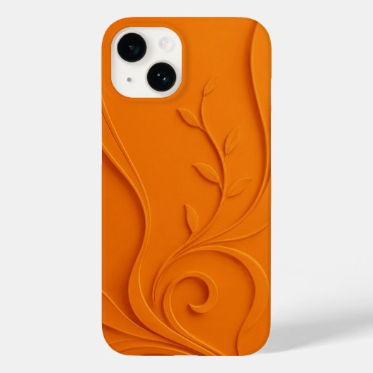 エレガントな抽象フラワー Case-Mate iPhoneケース (裏面)