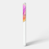 エレガントな抽象水彩フラワーモチーフのカスタムデザイン SAMSUNG GALAXYケース (左側面)