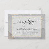 エレガントな抽象的な水彩の飛沫 - ニュートラルカラー 招待状 (正面)