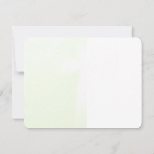 エレガントな抽象的な花の十字架 洗礼の招待状 招待状 (裏面)