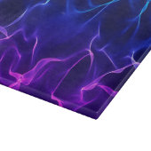 エレガントな抽象芸術の波-青および紫色 カッティングボード (角)