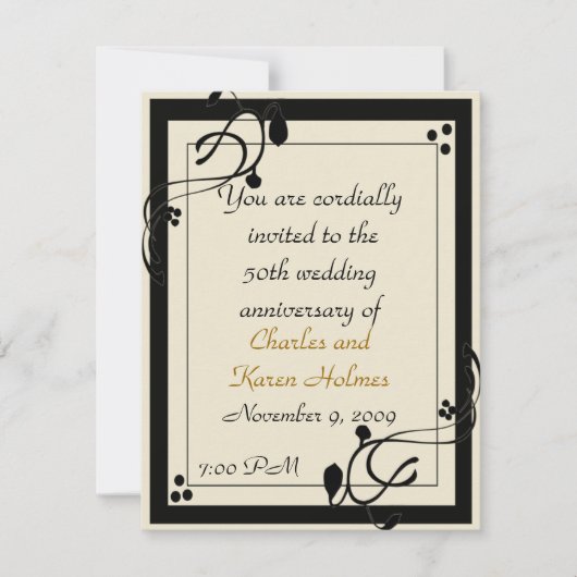 エレガントな招待状 招待状 (正面)