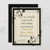 エレガントな招待状 招待状 (正面/裏面)