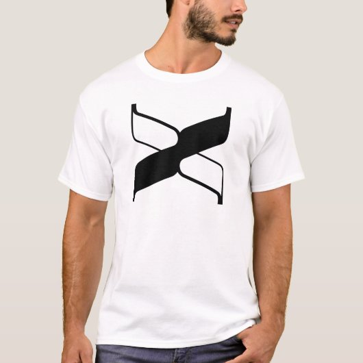 エレガントな文字Xモノグラム Tシャツ (正面)
