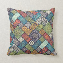 エレガントな斜めの花柄は|の装飾用クッションをタイルを張ります