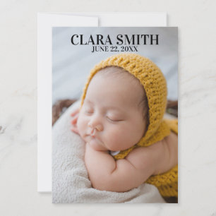 エレガントな新しいベビー発表 シーズンカード