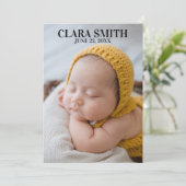 エレガントな新しいベビー発表 シーズンカード (スタンド正面)