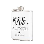 エレガントな新婚カップルへのギフト フラスク (左)