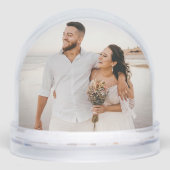 エレガントな新婚夫婦のゴールドウェディングモノグラム写真 (正面)